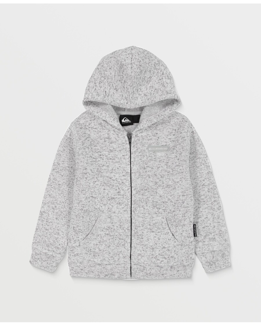 Quiksilver Little Boys Keller Fleece Fz - אברש אפור בהיר