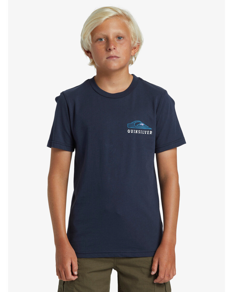 Quik Silver Boys 8-16 Snake Charmer T-Shirt - Dark Navy