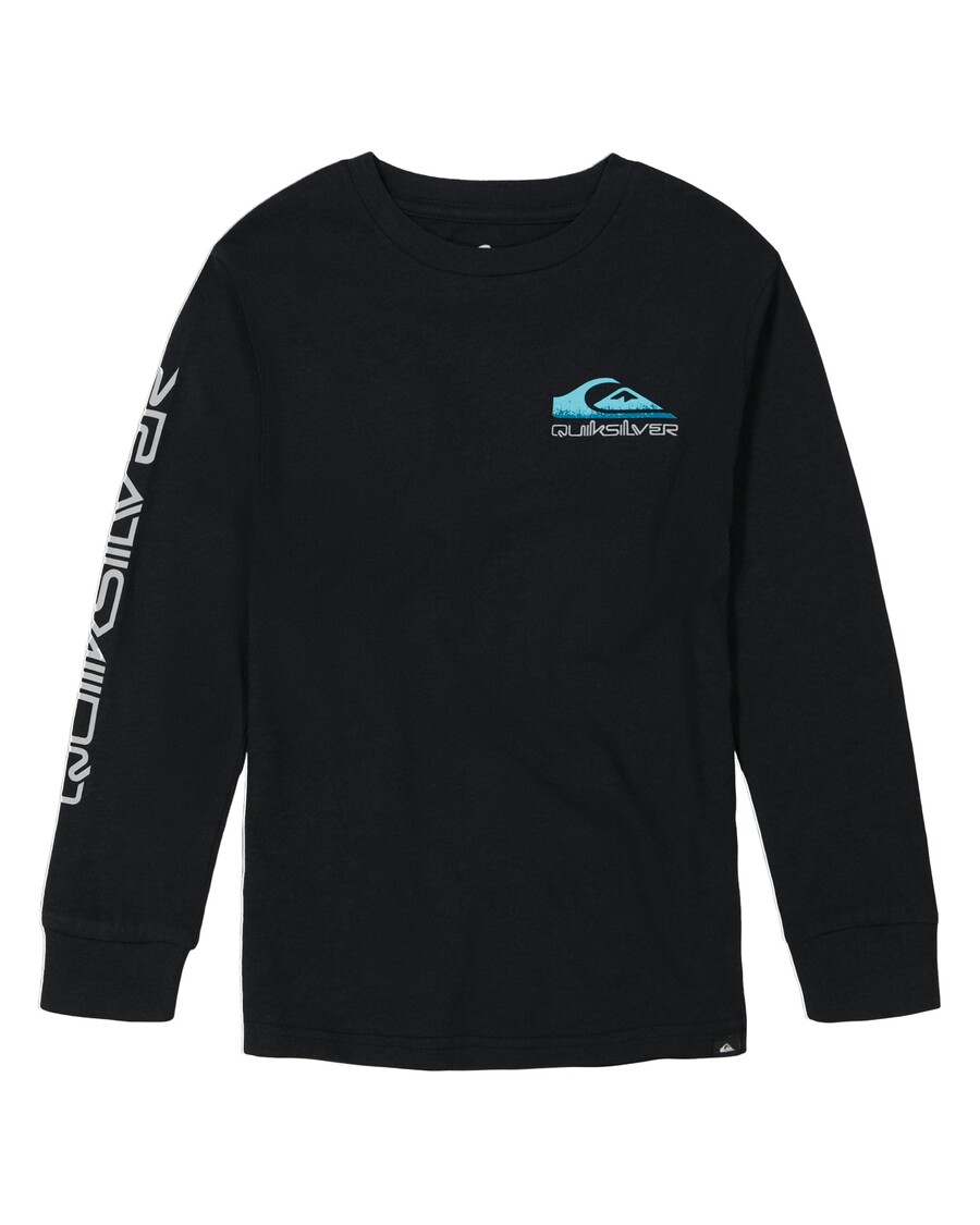 Quiksilver Boys 8-16 Omni Logo Core Långärmad T-shirt - Svart