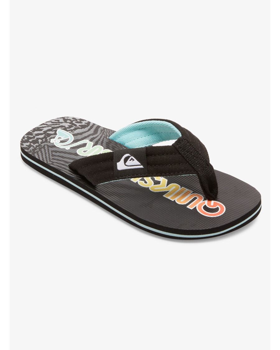 Quiksilver Erkek çocuk 8-16 Molokai Rahat Sandalet - Siyah 1