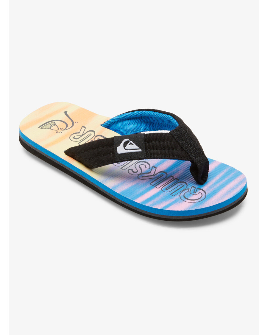 Quik Silver Sandalias Molokai Para Niños De 8 A 16 Años - Negro/azul/rosa