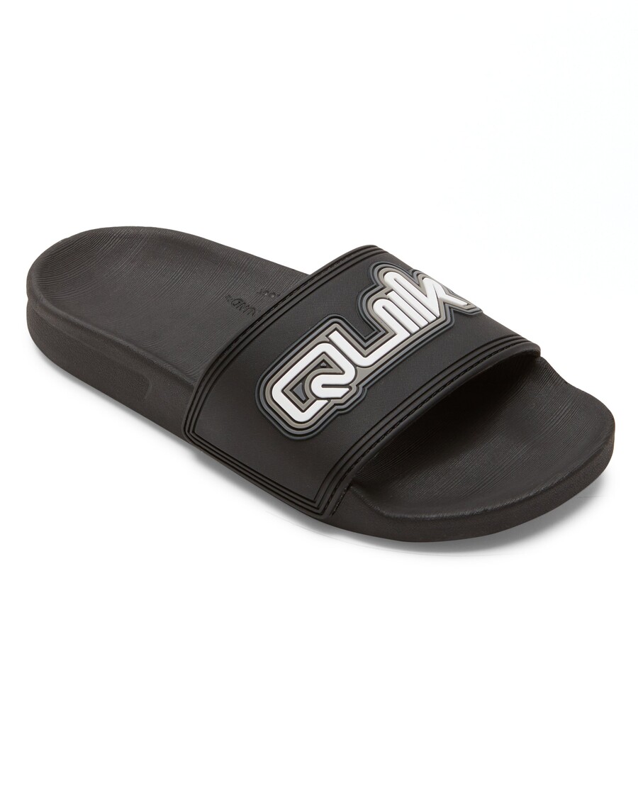 Quik Silver Boys 8-16 Rivi Wordmark Slide II Sandals - Black 1