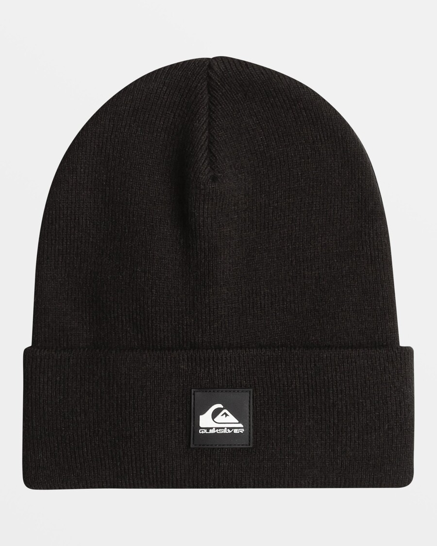 Quiksilver Bonnet à Revers Brigade Pour Garçons 8-16 Ans - True Black