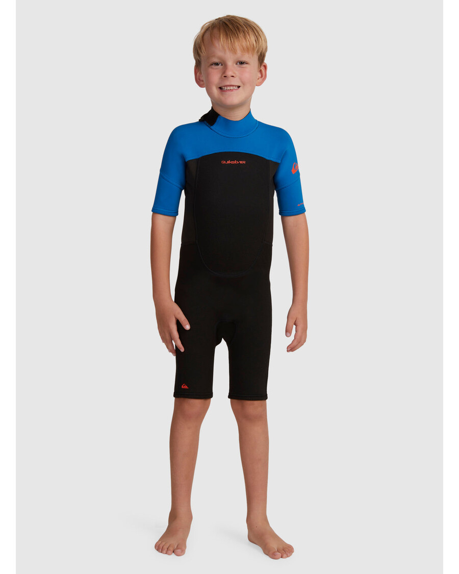 Quiksilver Boys 2-7 2/2mm Prologue Trumpomis Rankovėmis Pavasarinis Kostiumas - Juodas/squale Mėlynas