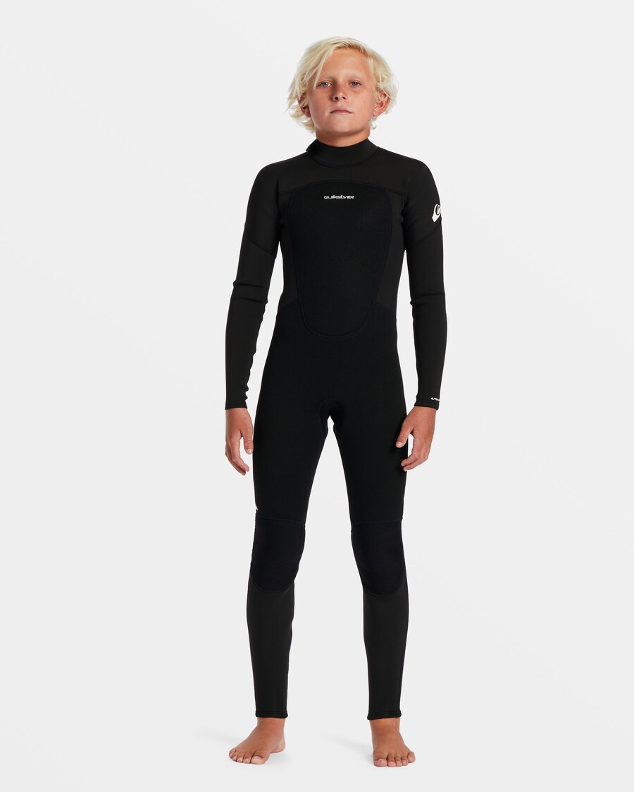 Quiksilver Garçons 8-16 3/2 Mm Prologue Combinaison Zippée Au Dos - Noir