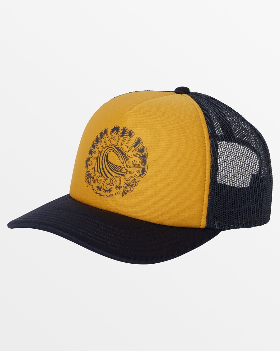 Quik Silver Foam Staller Trucker Hat - Mustard