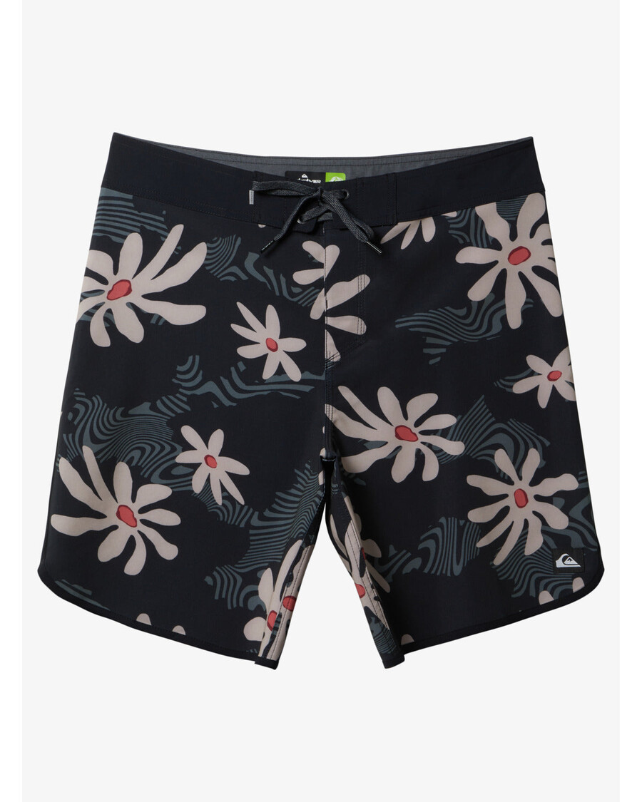 Quiksilver Surfsilk Scallop 19" Boardshorts – Schwarz