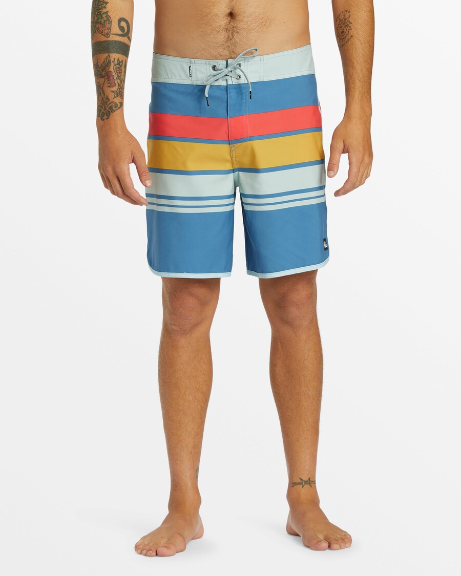 Quiksilver Arkiraitaiset 19" Boardshortsit - Tähtisafiiri