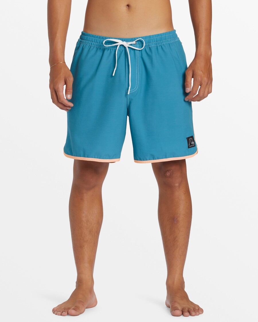 Quik Silver Original Scallop 17" Swim Trunks - Larkspur