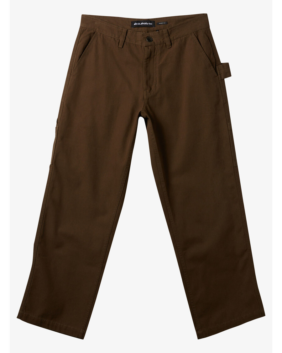 Pantalones De Carpintero Quiksilver - Marrón Oscuro