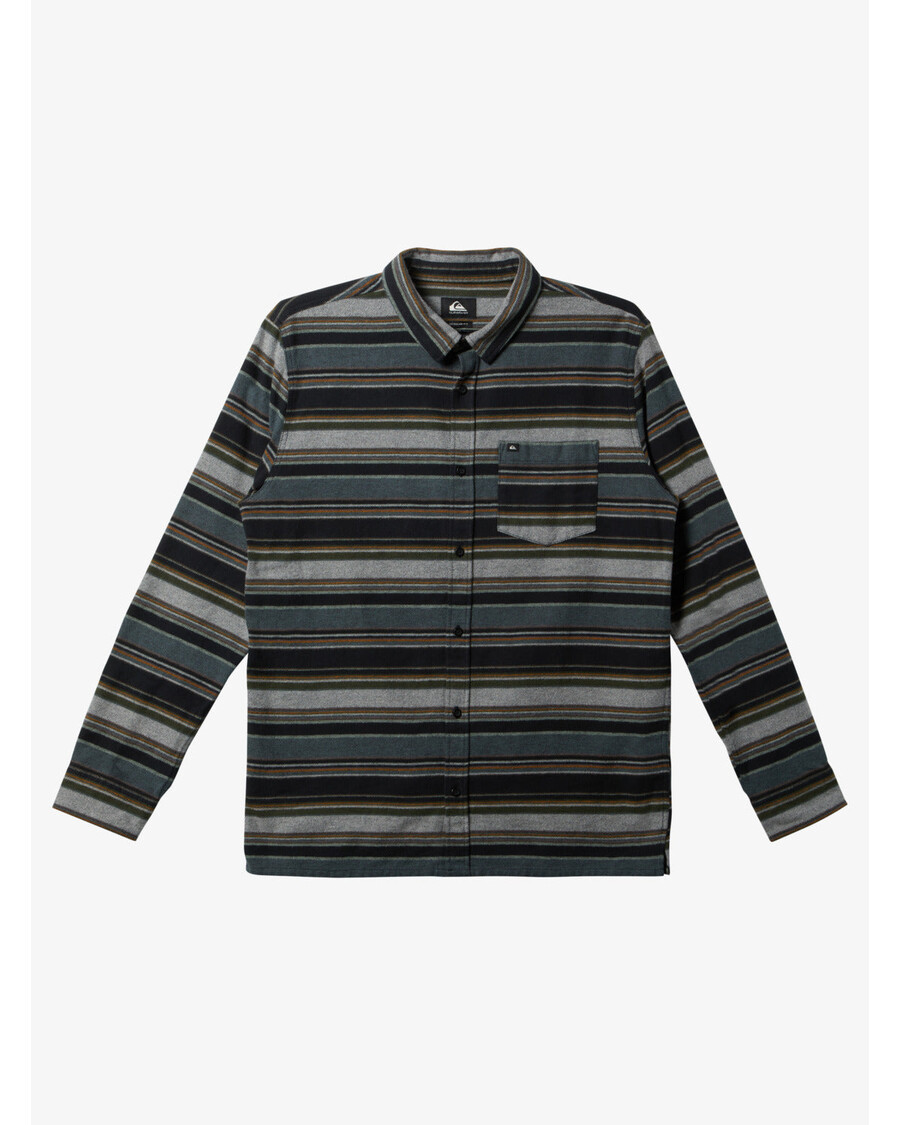 Quik Silver Lyne Long Sleeve Top - Black Lyne Flannel