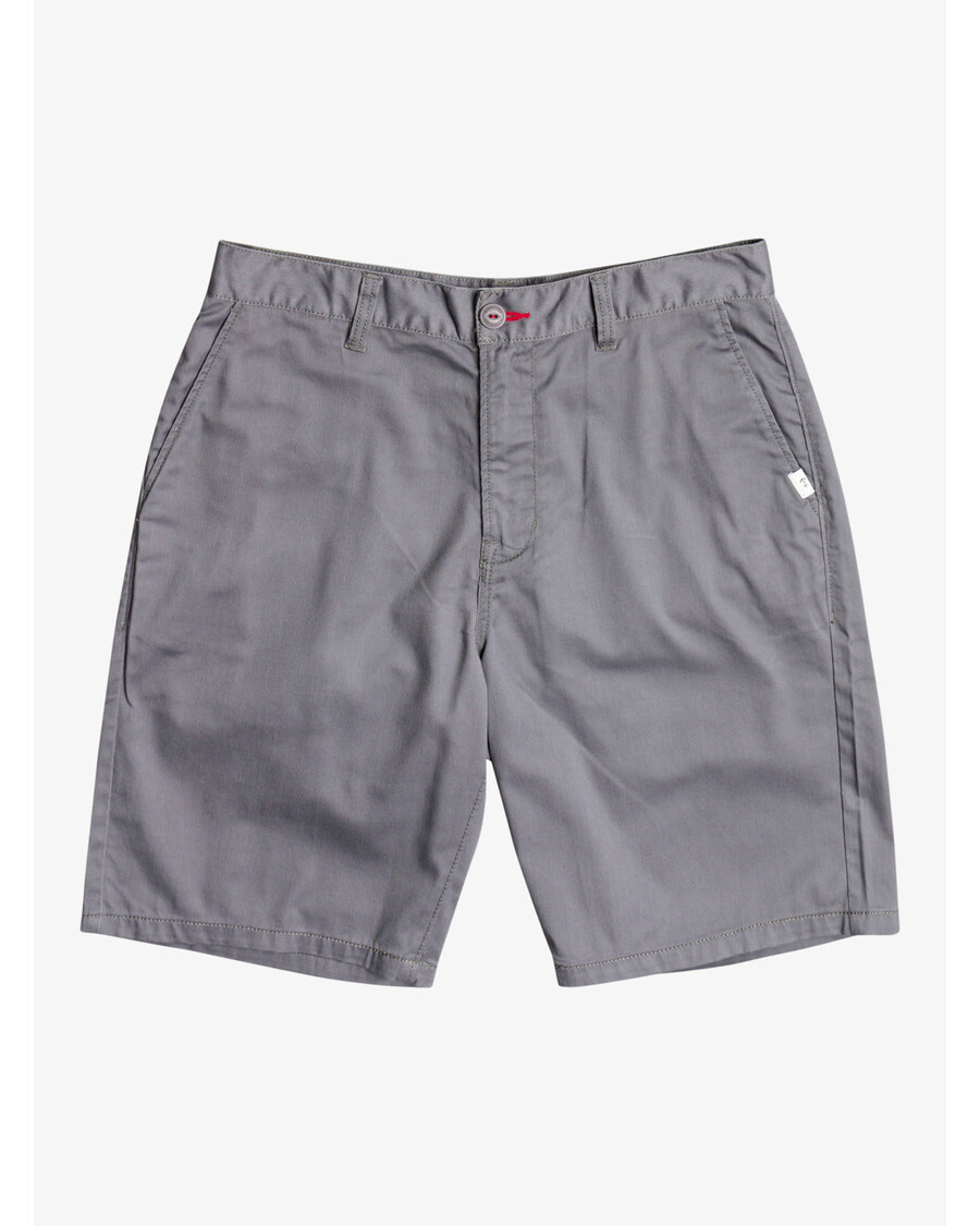 Quik Chino 21" Short Met Zilveren Embleem - Rustige Tint