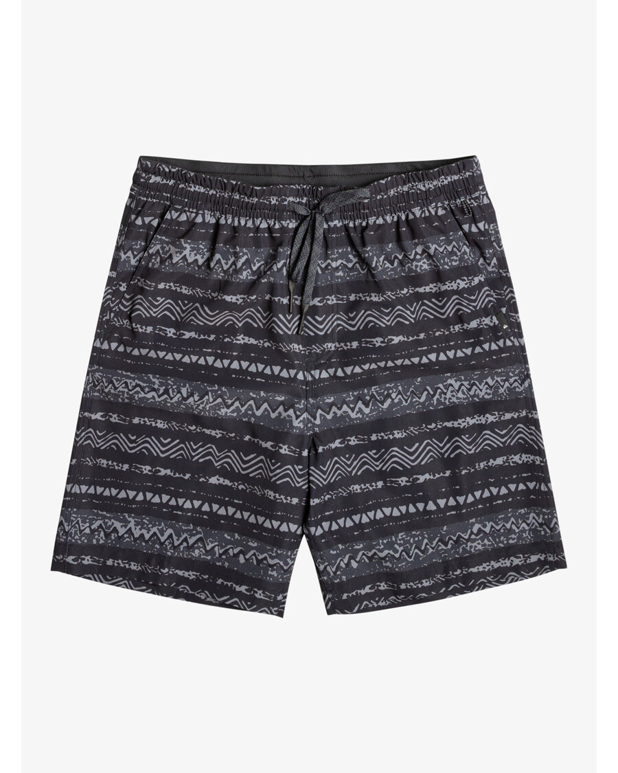 Quiksilver Taxer Print 18"-os Kétéltű Boardshort - Fekete