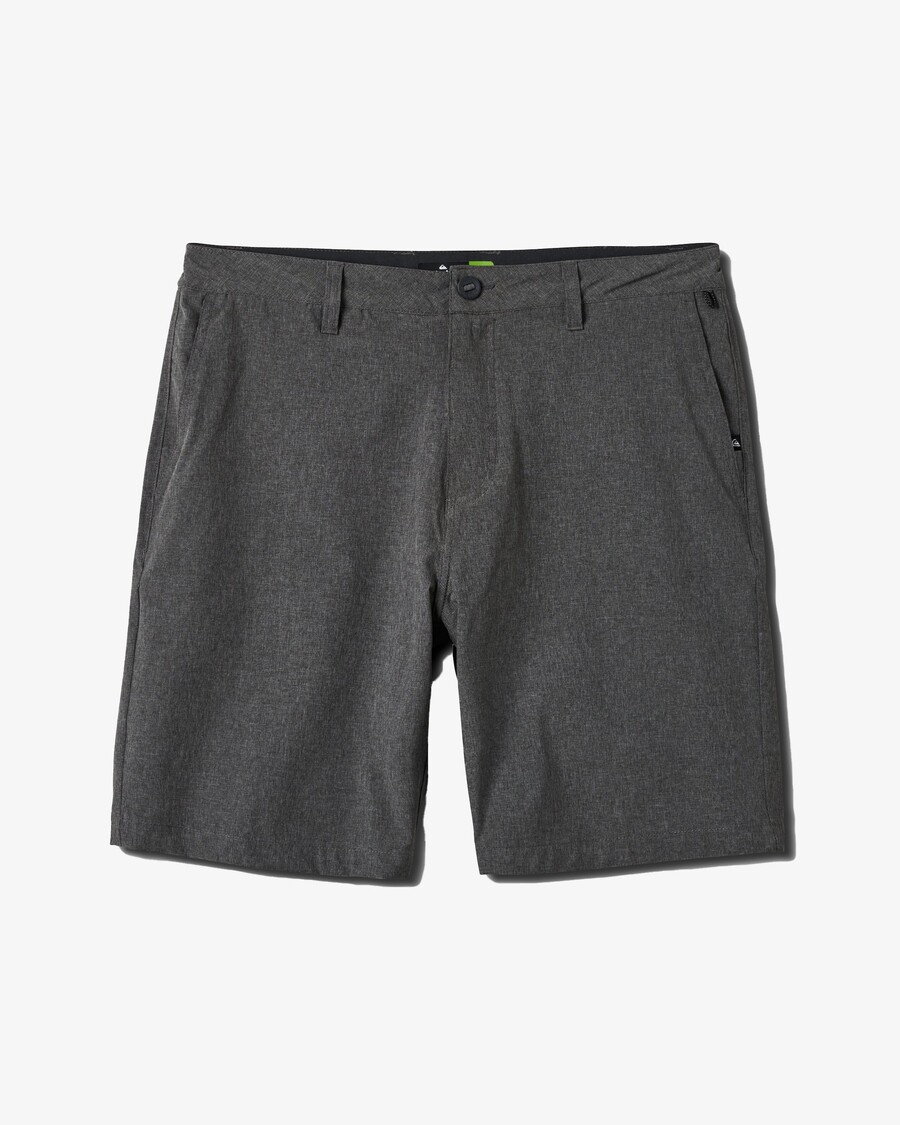 Shorts Híbrido Quiksilver Union Heather Amphibian 20" - Preto