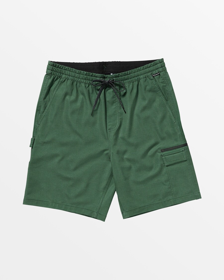 Quiksilver Taxer Cargo Amfibie 19" Hybride Short - Bos