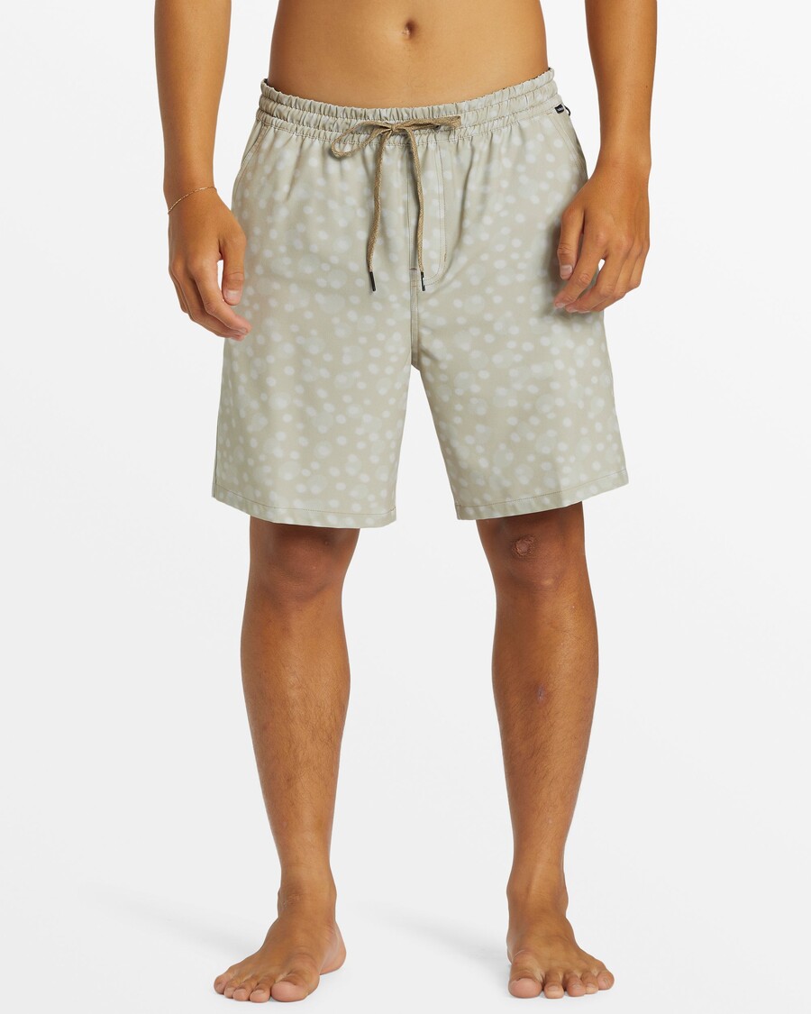 Quiksilver Taxer Print Amphibian 18" Shorts Híbridos - Plaza Taupe