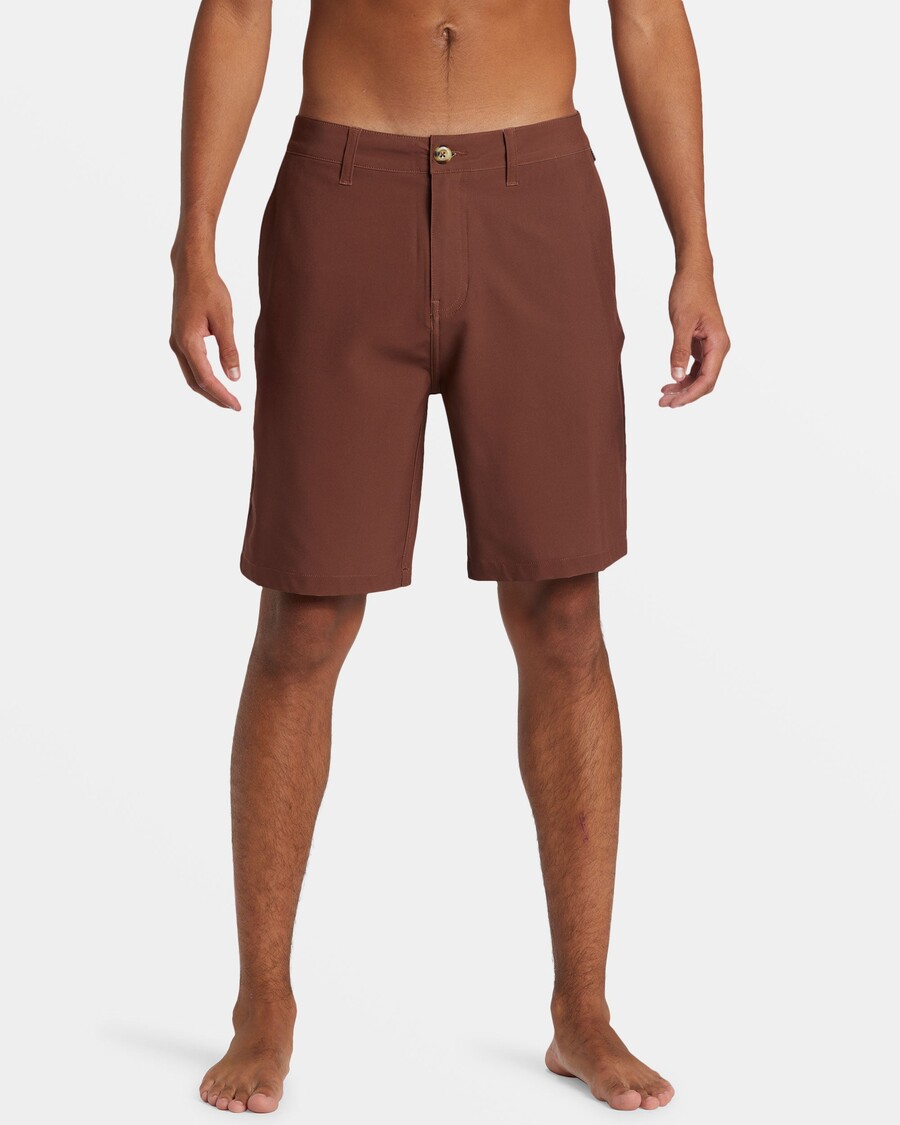 Quiksilver Union Amphibian 20" Short Hybride - Pierre Marron