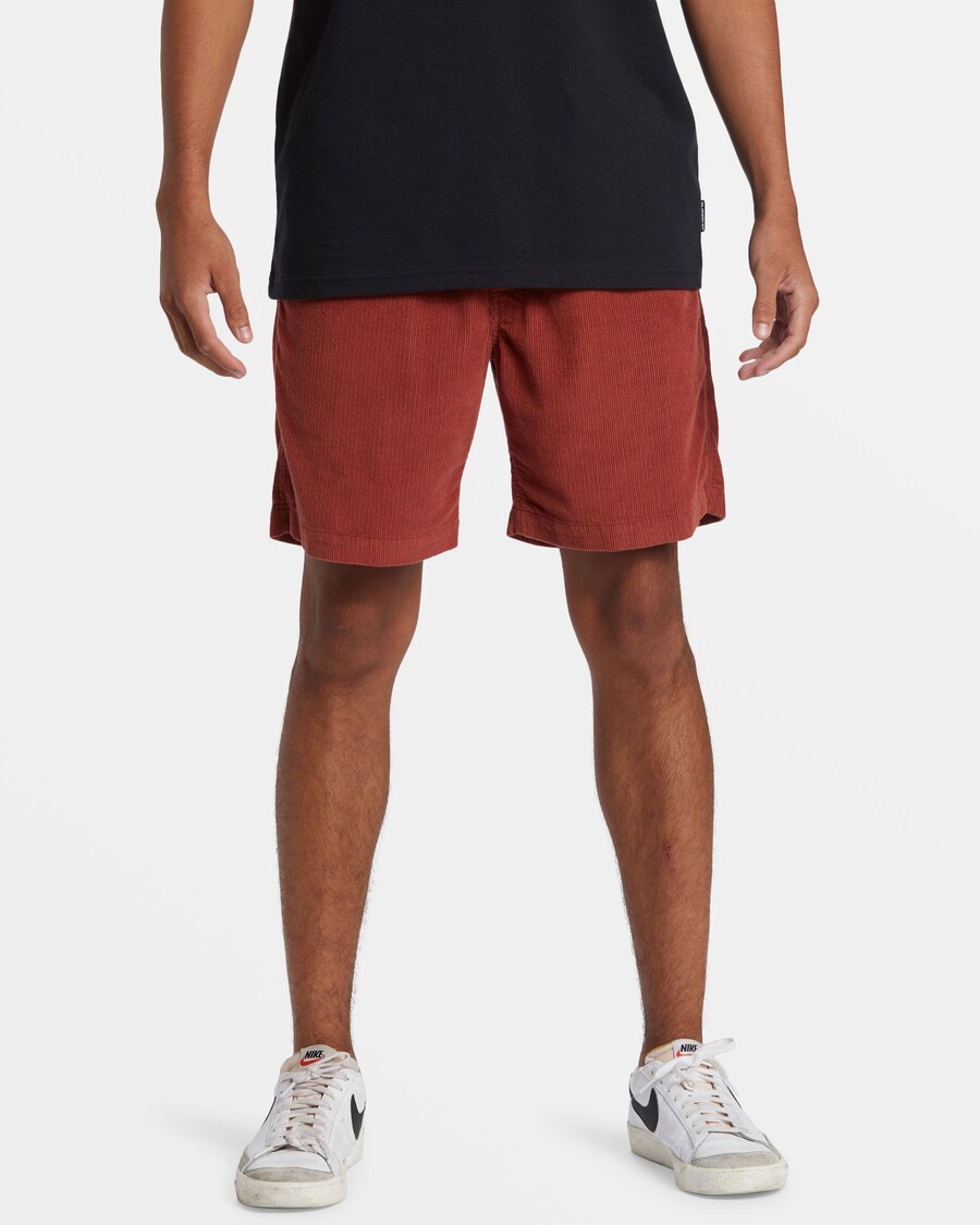 Quiksilver Taxer - Short En Velours Côtelé - Henné