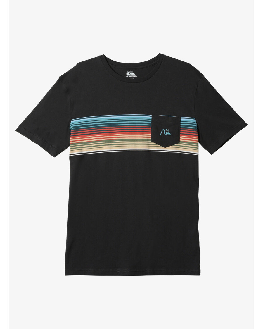 Quiksilver Swell Vision Stripe Kabatas T-krekls - Asfalts