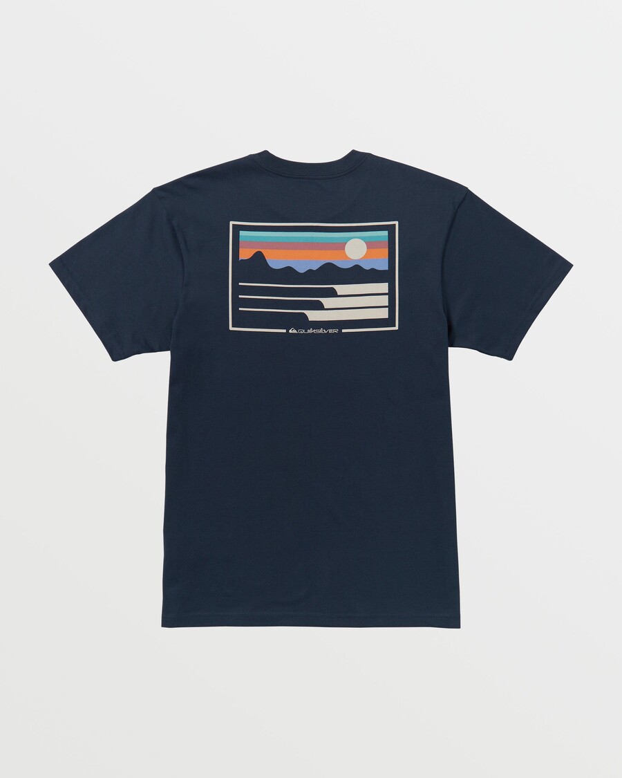 Camiseta Quik Silver Tierra Y Mar - Azul Marino Oscuro