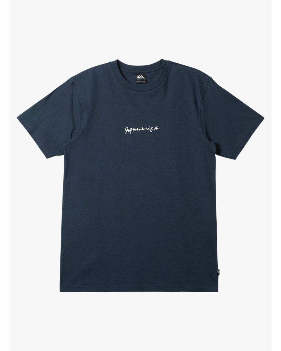 Quik Silver Rushed Logo Dna Tričko - Dark Navy