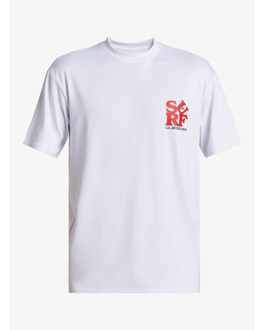 Quiksilver Hverdags Kortærmet Surf-t-shirt - Hvid/sort