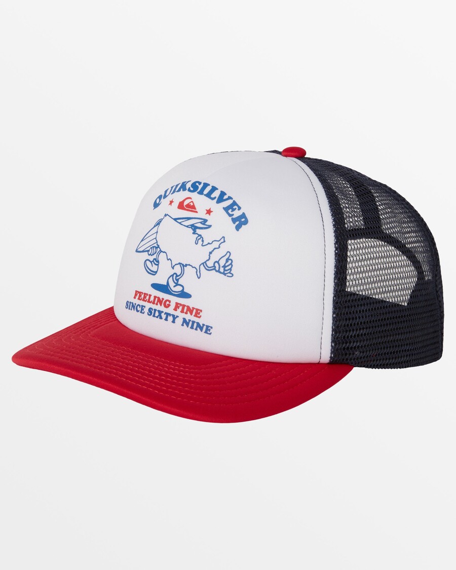 Czapka Typu Trucker Quiksilver Emu Coop - Biała