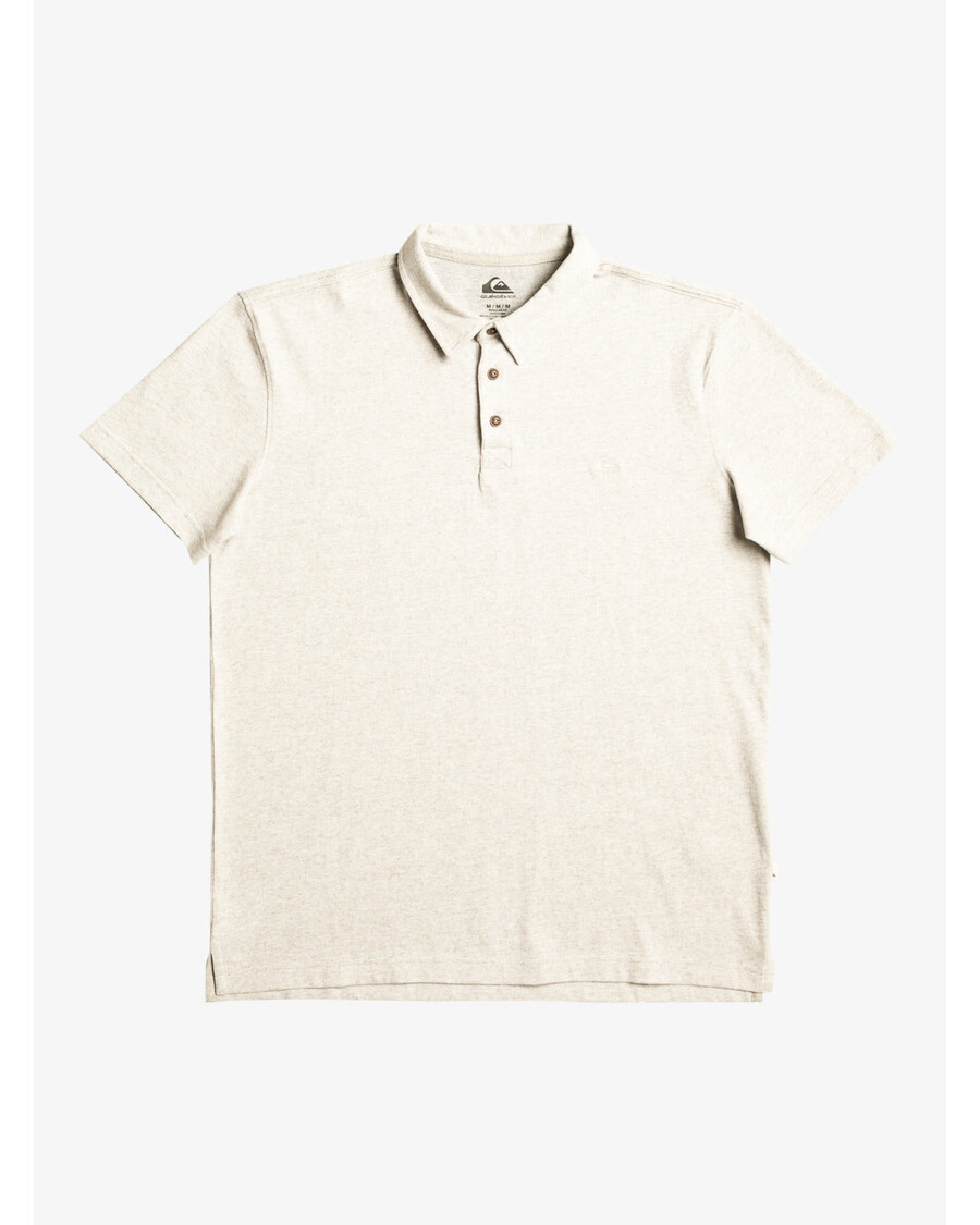 Quiksilver Sunset Cruise Poloshirt Met Korte Mouwen - Lichtgrijs Gemêleerd