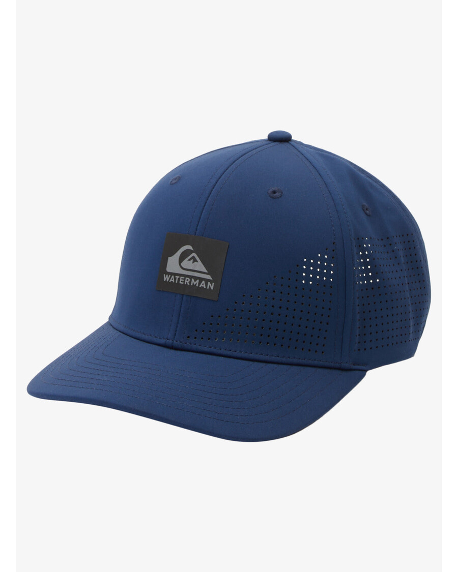 Кепка Quiksilver Waterman Perf Turf Snapback — синяя с логотипом