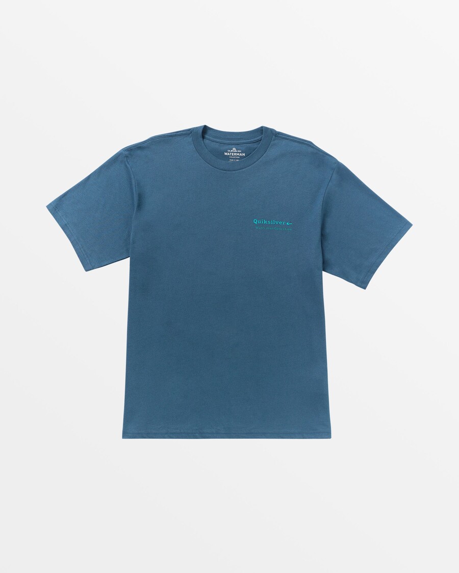 T-shirt Quiksilver Waterman Day Trippin - σημαία μπλε