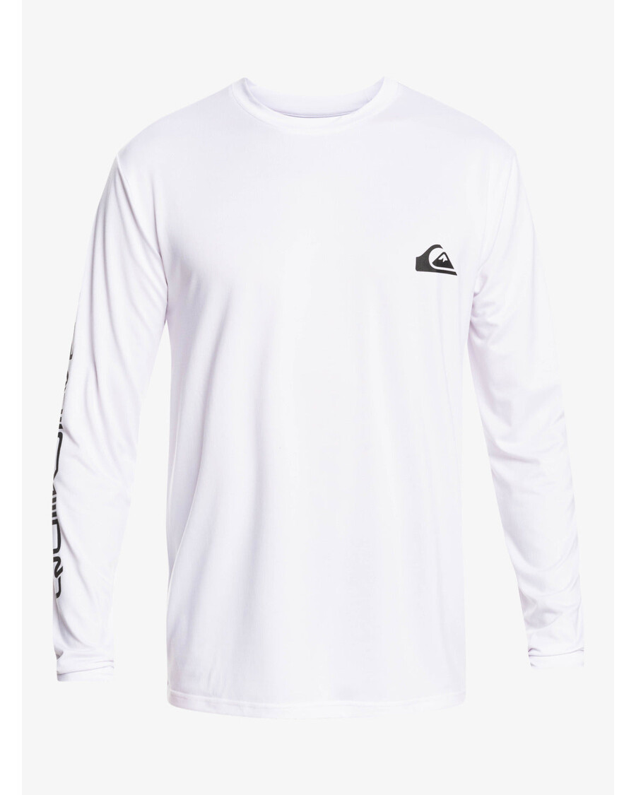 Kaos Surfing Quiksilver Omni Session Lengan Panjang Upf 50 - Putih