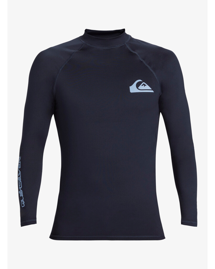 Quik Silver Daily Upf 50 Ilgomis Rankovėmis Rashguard - Tamsiai Tamsiai Mėlyna