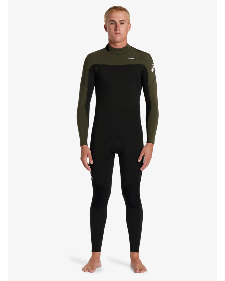 Quiksilver 3/2mm Igapäevane Tõmblukuga Märgülikond - Must/ Tuhk