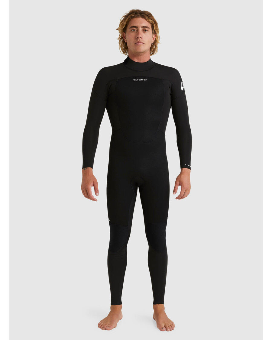 Quiksilver 3/2mm Prologue Tagumine Tõmblukuga Märgülikond - Must