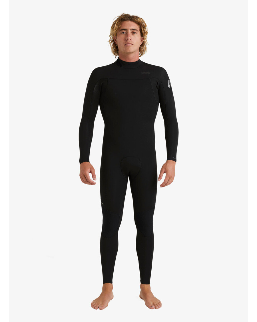 Costum De Neopren Quiksilver 3/2 Sesiuni De Zi Cu Zi Cu Fermoar La Spate - Negru